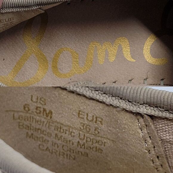 Sam Edelman Suede Leather Carrin Espadrille Flat Shoes 6.5 Tan Casual Slip-On - Picture 3 of 11